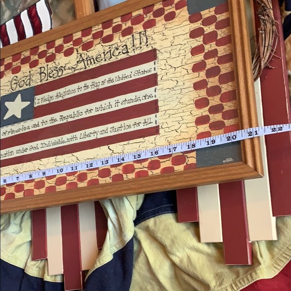 American Flag “I Pledge of Allegiance” Wall Art - Picture 3 of 6